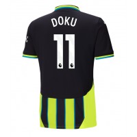 Dres Manchester City Jeremy Doku #11 Preč 2024-25 Krátky Rukáv